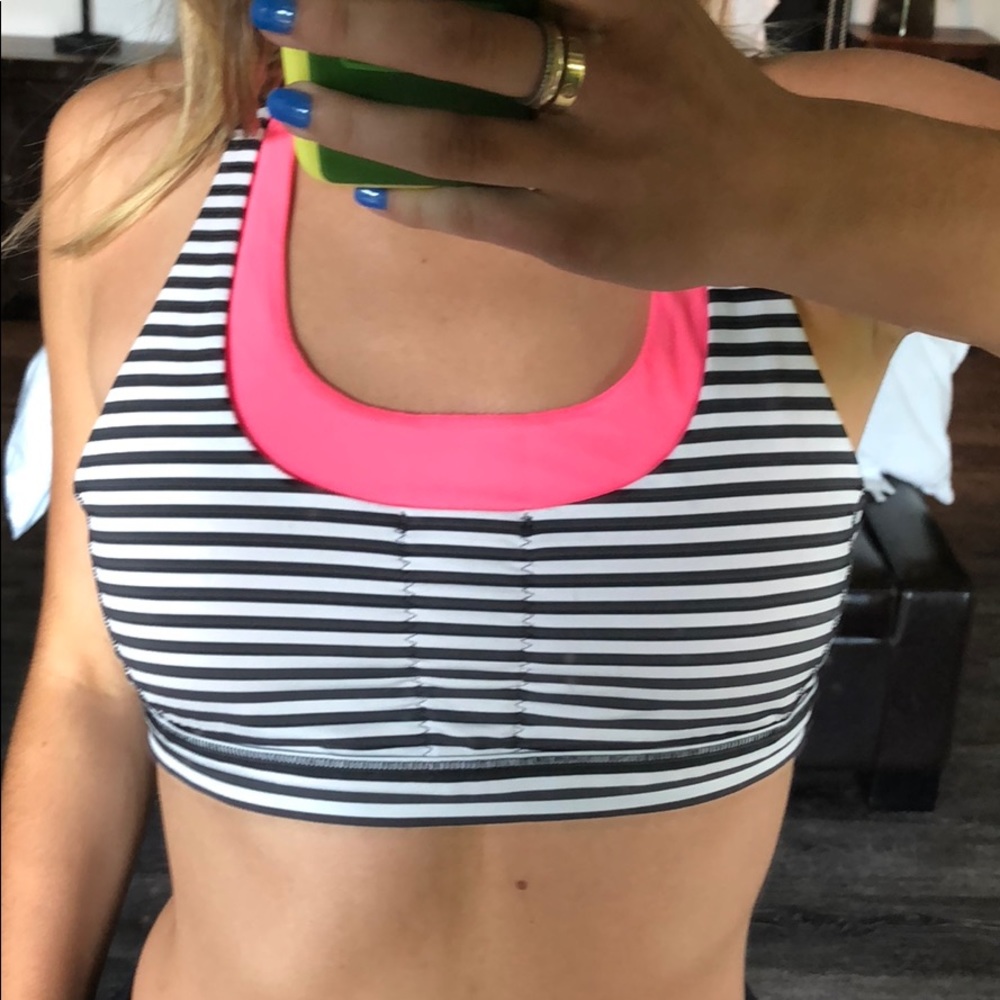 Layered Lululemon sports bra